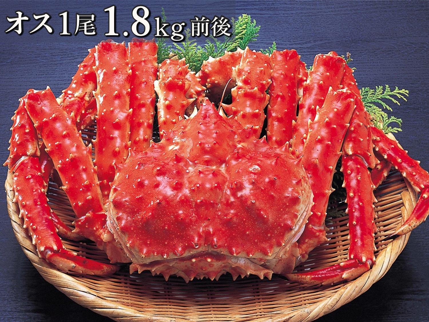 ボイル冷凍・たらばがに姿〈オス〉1.8kg前後